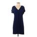 Madewell Casual Dress - Shift: Blue Solid Dresses - Women's Size X-Small