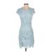 Lulus Cocktail Dress - Mini: Blue Dresses - Women's Size Small