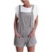 knqrhpse Jumpsuits For Women Shorts For Women s Rompers For Comfortable Suspender Shorts Overalls With Pockets Pants Cargo Pants Women Grey L