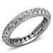 Draliance High polished (no plating) Stainless Steel Ring with AAA Grade CZ in Clear