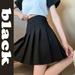 PIKADINGNIS Solid Color Pleated Skirts Women Fashion High Waist Preppy Style Mini Skirt Womens Korean Chic Street A-line Skirt XXL