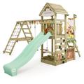 Wickey - Aire de jeux Portique bois Disney Story avec balançoire et toboggan Maison enfant