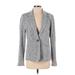 Tommy Hilfiger Blazer Jacket: Gray Marled Jackets & Outerwear - Women's Size Medium