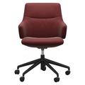 Stressless Mint Low Back Home Office Chair With Arms - Paloma Leather