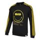 Men's adidas neo Smly Swt Smiling Face Printing Knit Round Neck Pullover Black