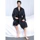 LILYSILK Silk Dressing Gowns UK For Men Navy Blue L 100-Percent Pure