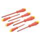 Silverline Insulated Soft-grip Screwdriver Set 7pce 7pce - 7pce set insulated screwdriver silverline softgrip 993043