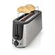 Steel 2 Slice Toaster Long Slot with Extra-Wide Slots 6 Browning Control Defrost
