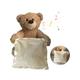Talking Teddy Bear Plush Toy Hide And Seek Kids Interactive Doll Birthday Gifts