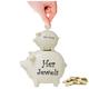 Funny His Tools and Her Jewels Piggy Bank Money Box Coins Couples Gift