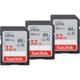 SanDisk Ultra 32GB SDHC Memory Card Class10 120 MB/s For Camera 3pk