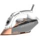 Breville Steam Iron, 3100 W, 200G Steam Shot, Multi-Directional Diamond Ceramic Soleplate, 400 ml Water Tank, White & Rose Gold