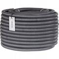 (50mm (2inch), 4 Metres) VACUUM CORRUGATED SUCTION HOSE AIR WOOD SAW DUST FILTER SMOOTH BORE ALL SIZES