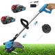 Cordless Line Strimmer Grass Cutter Trimmer Garden Edger+line spool+2Battery+Charger-Makita Compatible