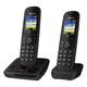 (Twin) Panasonic KX-TGH723EB Digital Cordless Telephone