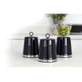 Morphy Richards 976004 Dune Kitchen Canisters, Tea Coffee Sugar, Black