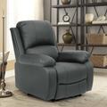 (Dark Grey, Arm Chair) Reclining Luxury Leather Sofa Set In Choice of colours- 3 Piece, 2 Piece, Armchair