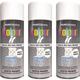 3 x 400ml White Primer Aerosol Spray Paint Metal Wood Plastic