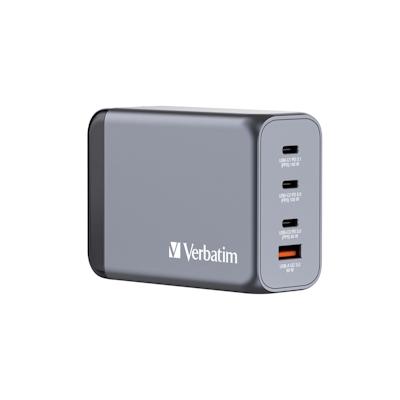 Verbatim GaN Charger 4 Ports USB-C Ladegerät, Power Adapter grau 240W Image