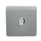 Trendiswitch Trendi Switch 1 Gang 1 Or 2 Way 150W Rotary Led Dimmer Light Switch In Platinum Silver