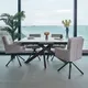 Woods Furniture Stone Dining Table With Metal Legs Modern Style Extending Dining Table Apollo Sintered Stone Extending Dining Table