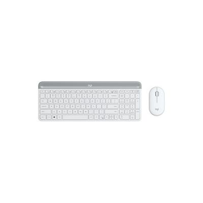 Logitech MK470 Tastatur Maus enthalten RF Wireless AZERTY Französisch Weiß