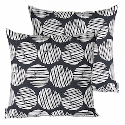 Oviala Business Set aus 2 quadratischen Polyester-Maasai-Kissen 45x45x8 cm Image