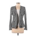 Shein Blazer Jacket: White Checkered/Gingham Jackets & Outerwear - Women's Size 6