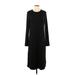 Madewell Casual Dress - Midi: Black Solid Dresses - New - Women's Size Medium