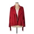 Back In The Saddle Faux Leather Jacket: Red Jackets & Outerwear - Women's Size 3X