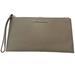 Michael Kors Bags | Michael Kors Grey Pebbled Leather Mercer Large Cement Clutch Bag Wristlet | Color: Gray | Size: Os