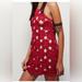 Free People Dresses | Free People Red Croquet Flower Mini Dress. Size S | Color: Red | Size: S