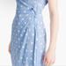 J. Crew Dresses | Nwt J. Crew Womens Size Xs Blue Polka Dot Wrap Style Midi Dress L7672 | Color: Blue/White | Size: Xs