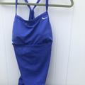 Nike Swim | Nike Racer Back One Piece Blue Swim Suit Women’s Size Large | Color: Blue | Size: L