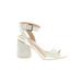 Nasty Gal Inc. Sandals: Ivory Shoes - Women's Size 4