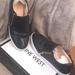 Nine West Shoes | Nine West Black Busybee Slip On Snake Skin Like Sneaker Size 9 | Color: Black | Size: 9