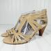 Nine West Shoes | Nine West Leather Upper Strapped Sandals E812 | Color: Tan | Size: 9.5