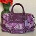 Coach Bags | Coach Ashley Purple Horse & Carriage Bag F15540 | Color: Purple/Silver | Size: Os