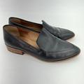 Madewell Shoes | Madewell Loafers Flats Frances Pointed Toe Black Leather Slip On Shoes Size 8 | Color: Black | Size: 8