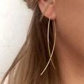 Anthropologie Jewelry | Gold Threader Earrings N266 | Color: Gold | Size: Os