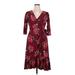Kiyonna Casual Dress: Burgundy Dresses - New - Women's Size 0X Plus
