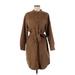 Banana Republic Factory Store Casual Dress - Shirtdress: Brown Dresses - Women's Size Medium