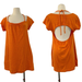 Free People Dresses | Free People Beach Vivi Mini Dress Open Back In Flamingo Bright Orange | Size M | Color: Orange | Size: M