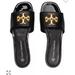 Tory Burch Shoes | *New* Eleanor Leather Slide | Color: Black | Size: 12