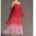 Anthropologie Dresses | Let Me Be Tiered Fringe Ombre Glam Party Elegant Chic Art Deco Tassel Hip Dress | Color: Pink | Size: Various