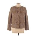 Talbots Jacket: Brown Houndstooth Jackets & Outerwear - Women's Size 8