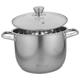 ANSNOW Stainless Steel Stock Pot Multi-Function Steamed Pot Casserole Pasta Stainless Steel Stainless Steel Cooking Utensils Stainless Steel Soup Pot Steamer Multipurpose