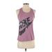 Nike Active Tank Top: Pink Print Activewear - Women's Size Small