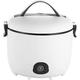 LEgdor Mini Cute Rice Cooker with Non-Stick Removable Inner Pot/Keep Warm Function Rice Cookers Small 450W/1.8L,Orange,White