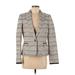 Tommy Hilfiger Blazer Jacket: Gray Tweed Jackets & Outerwear - Women's Size 8